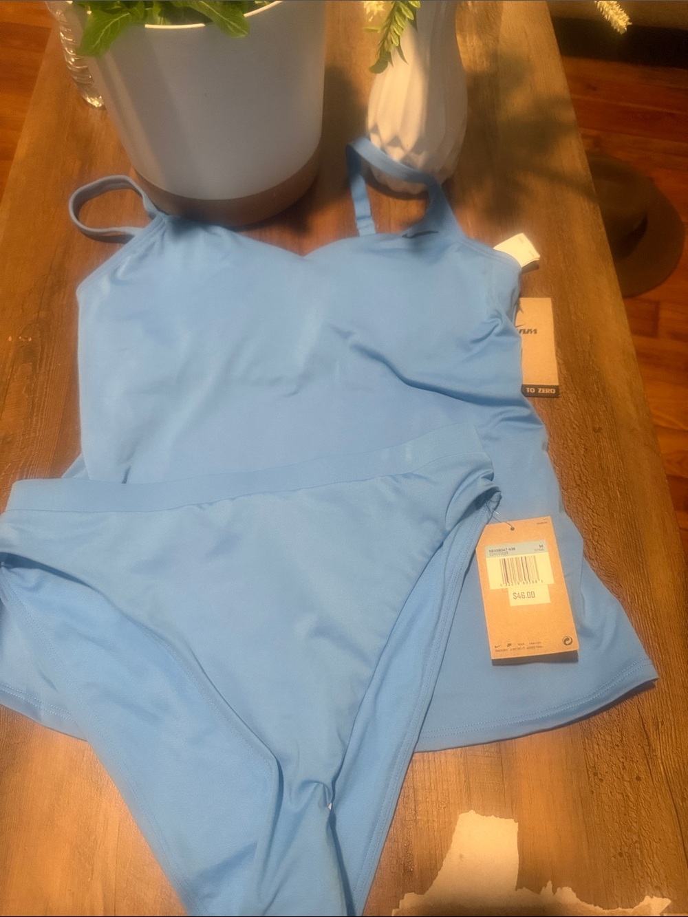 Light Blue Two-Piece Swim Set